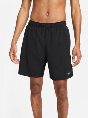 Nike Men's Black Athletic Training Shorts with Reflective Swoosh
